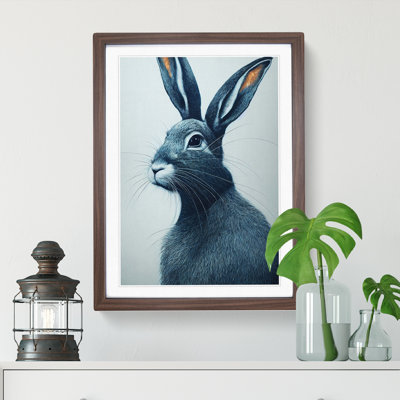 Curious Hare - Framed Print