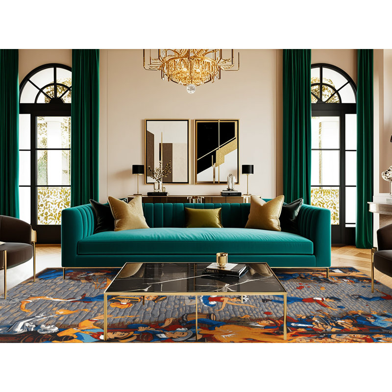  Tapis de musique lavable Street Performers and Buskers, Rectangulaire 3 pi x 5 pi