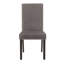 Ensemble de salle à manger 5 pièces Mella - Table ronde en faux marbre avec 4 chaises Parsons en velours, finition espresso foncé-730240957