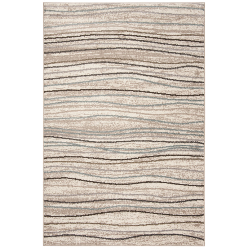 Shutesbury Abstract Hand Woven Area Rug, Rectangle 201 x 279 cm