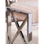 Repose-pieds Velveteen - Champagne avec chrome