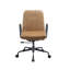 Chaise de bureau en cuir fleur Eclarn