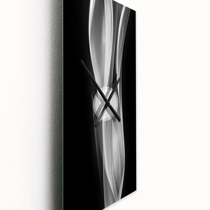 Glittering Silver Pattern - Modern wall clock, Extra Large