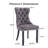 Velvet Dining Chair Tufted Dining Room Chair With Solid Wood Leg (set Of 6)-623924054