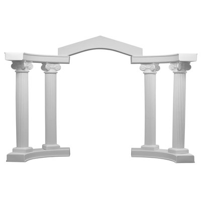 L 10,5 po x P 10,5 po en polyéthylène blanc intérieur / extérieur en polyéthylène léger de qualité commerciale pour mariage ou bal