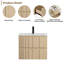 Base de meuble-lavabo mural 24 po seulement, armoire flottante Wood Tune