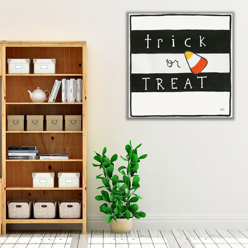 Trick or sort - reproduction d'art sur toile, H 20 po x l 20 po
