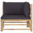 2 Piece Patio Lounge Set with Cushions Bamboo-288713315