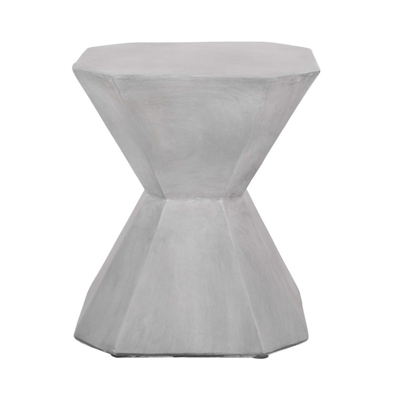 Table d'appoint d'extérieur en béton léger
