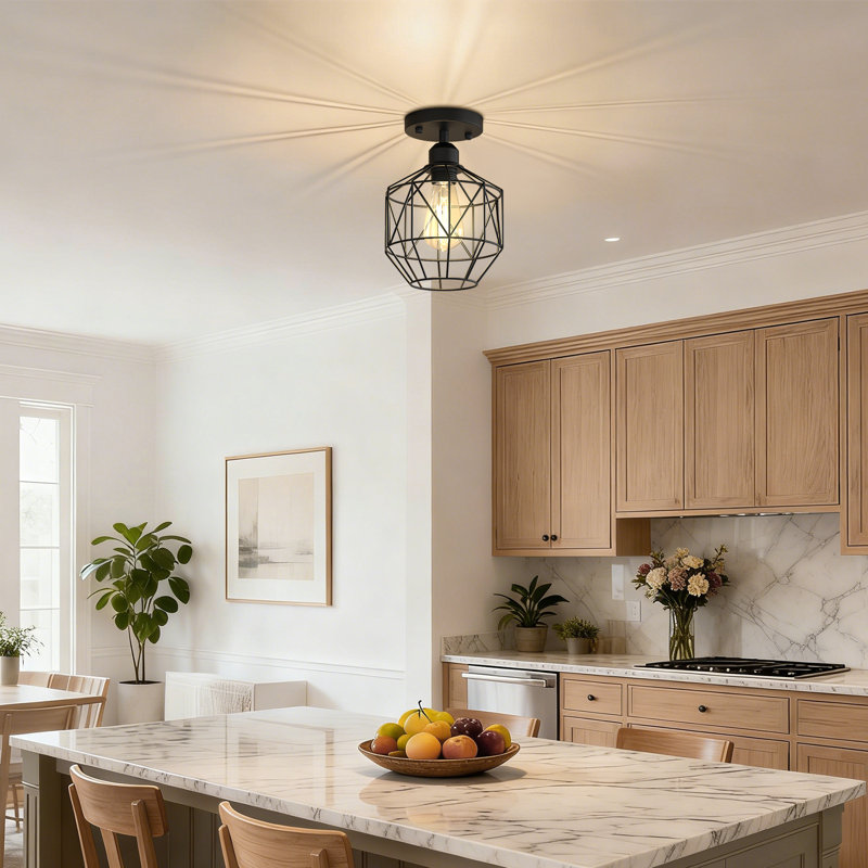 7.2In Geometric Ceiling Lighting Fixture