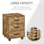 Erve 40cm Wide 3 -Drawer Mobile File Cabinet-528295835