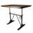 Ferryhill Solid Wood Top Metal Base Dining Table