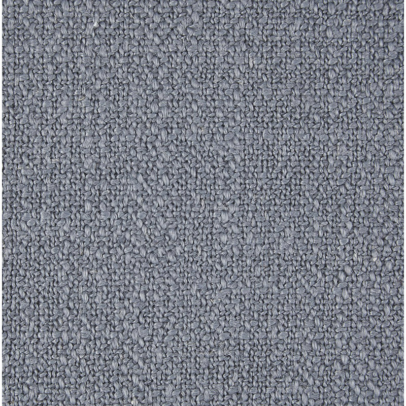Slate Blue Upholstered Bench with Espresso Wood Legs