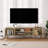 Modern TV Stand With Fluted Doors And Storage, 4-Door Media Console With Golden Handles And Wood Feet, Ideal For Living Room Or Bedroom-1725529980