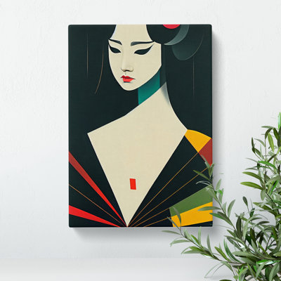 Artful Geisha No.3 - Wrapped Canvas Print