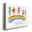 Rainbow Kids Together - impression sur toile tendue-1866499188