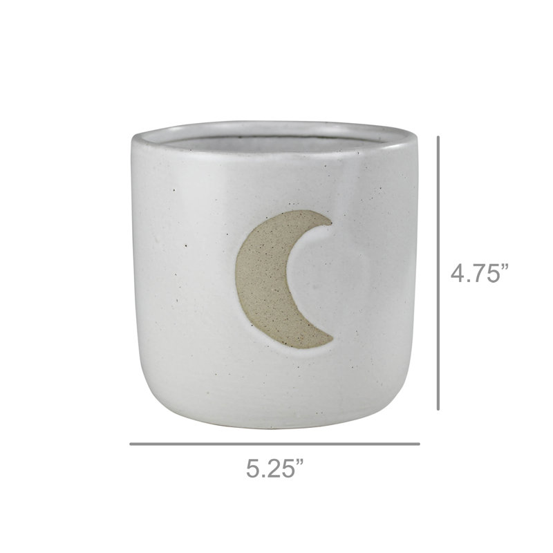 Kazivera Ceramic Moon Cachepot