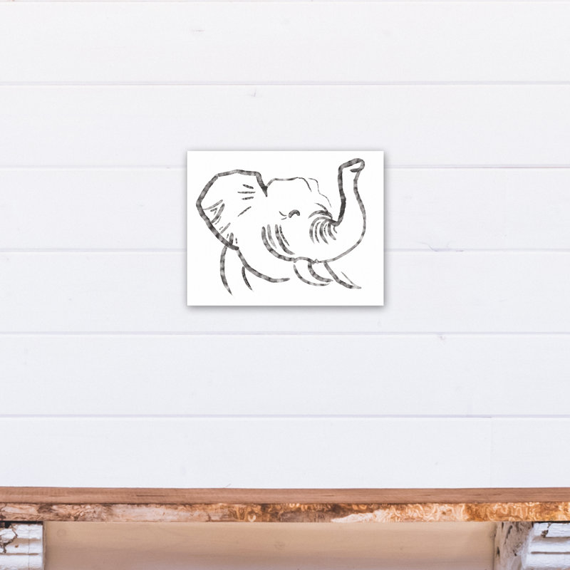 « happy éléphant », art sur toile