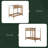 Twin Over Twin Bunk Bed With Boucle Upholstered Headboard And Footboard,Ladder, Safety Guardrails,Rubber Wooden Bunk Bed