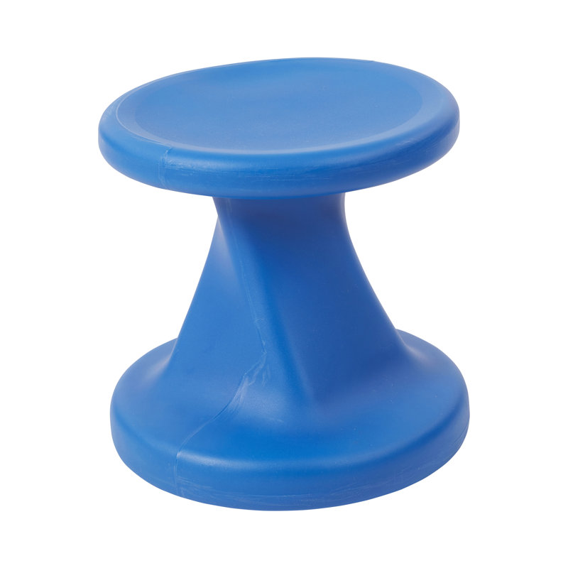 Tabouret oscillant actif Twist ECR4Kids, hauteur du siège de 35,5 cm, mobilier scolaire, Bleu
