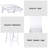Haley 24" Seat Height Clear Acrylic Counter Stools with Chrome Metal Legs