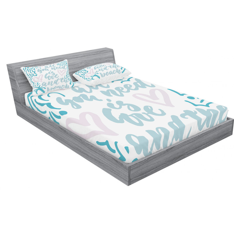 Microfiber Sheet Set, Full Sheet Set with Fitted Sheet