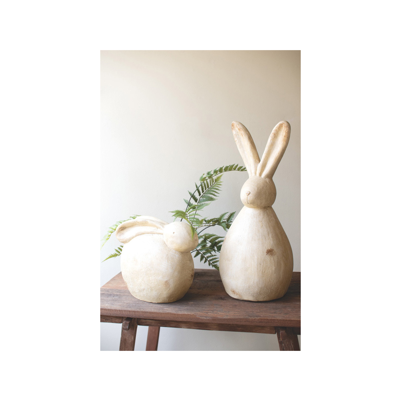 Wingrove Rabbit 2 Piece Statue Set