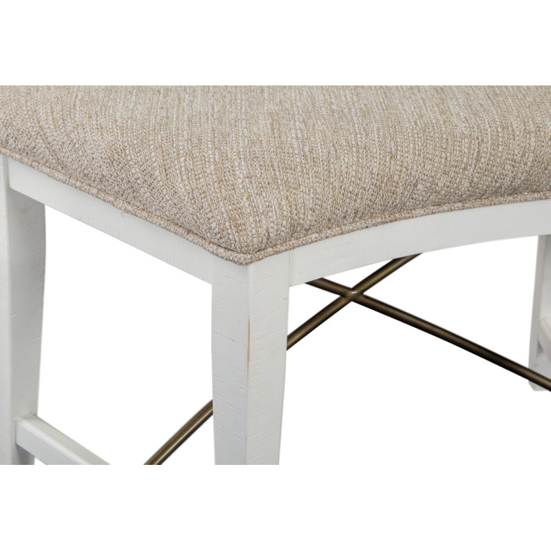 Banc rembourré Ariyal, Blanc