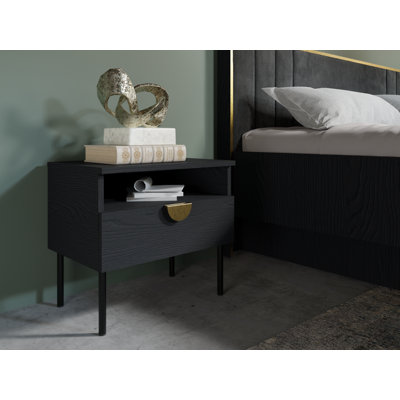 50cm W Laminate Bedside Table