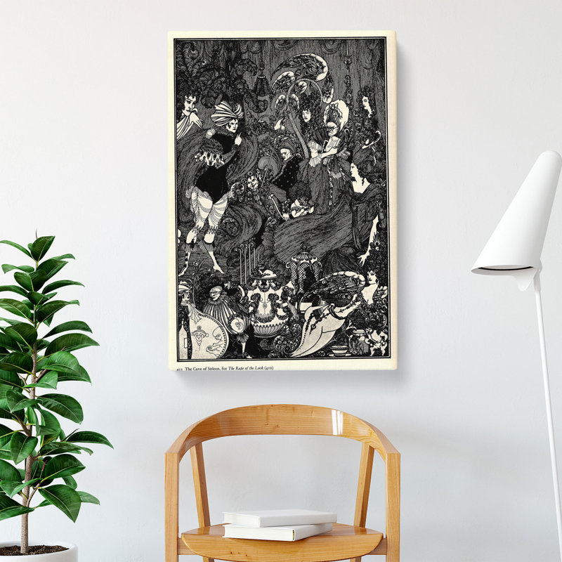 The Cave Of Spleen by Aubrey Beardsley - Wrapped Canvas, 76cm H x 50cm W x 3cm D