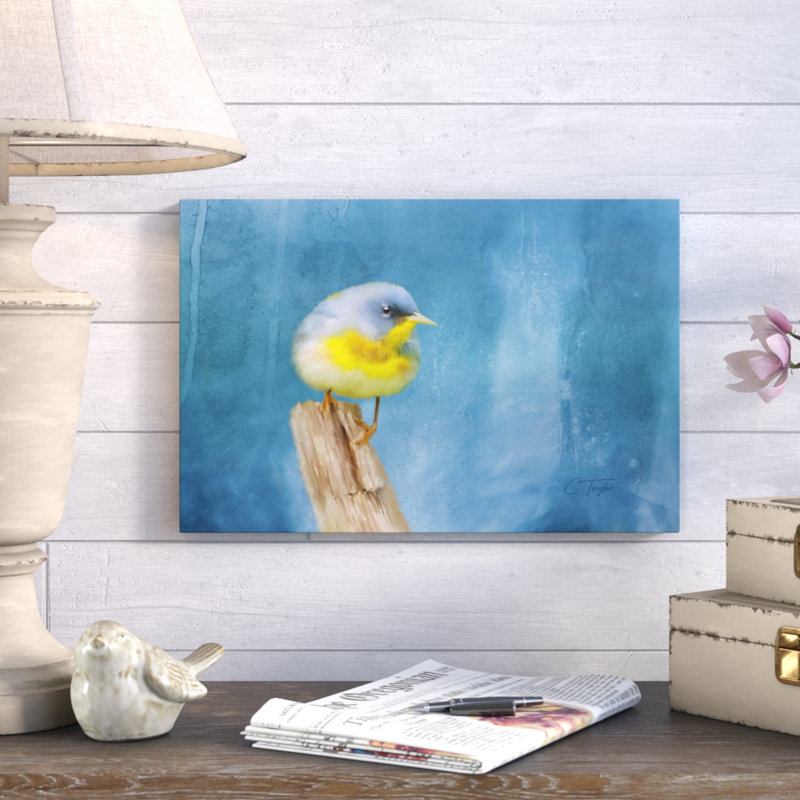 « pacifique », reproduction de peinture à l’acrylique sur toile tendue, H 12 po x l 18 po