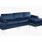 Shannon Velvet Sectional Sofa With Chaise-1400773139