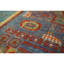 Tapis bleu / bleu clair / brun noué à la main de haute qualité