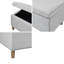 Banc de rangement rectangulaire à fermeture douce