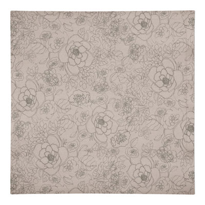 Serviette florale rectangulaire
