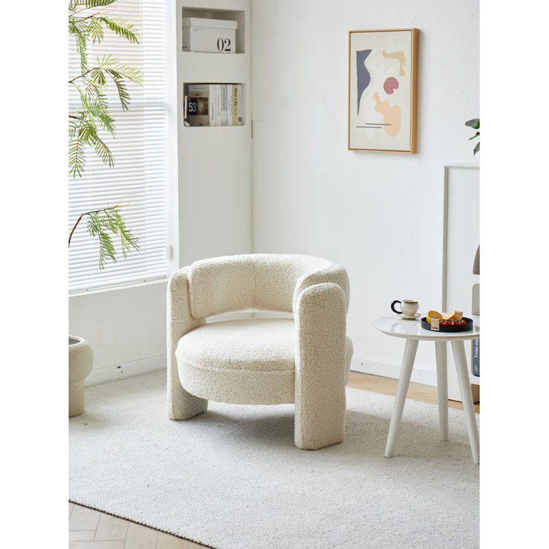 Chaise Neshay, Tissu blanc