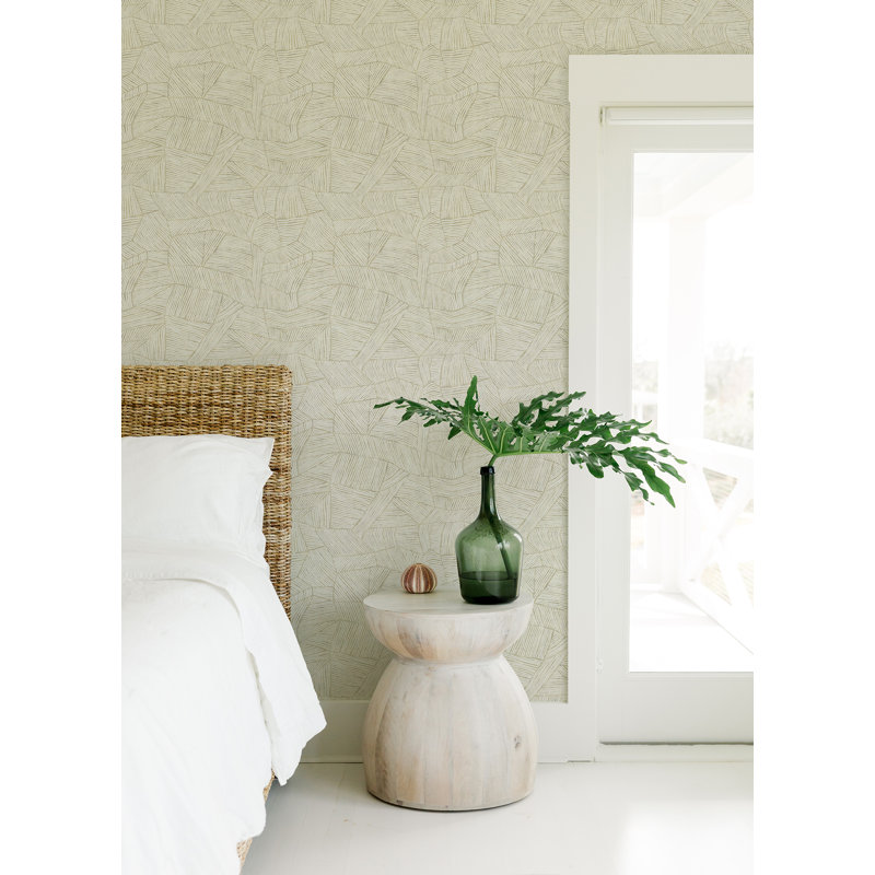 Rouleau de papier peint L 33 pi x l 20,5 po Aldabra, Taupe