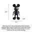 Sculpture moderne Pop Art Mickey avec corps en résine et accents argentés électrolytiques