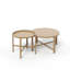 Deux tables basses d'extérieur en métal