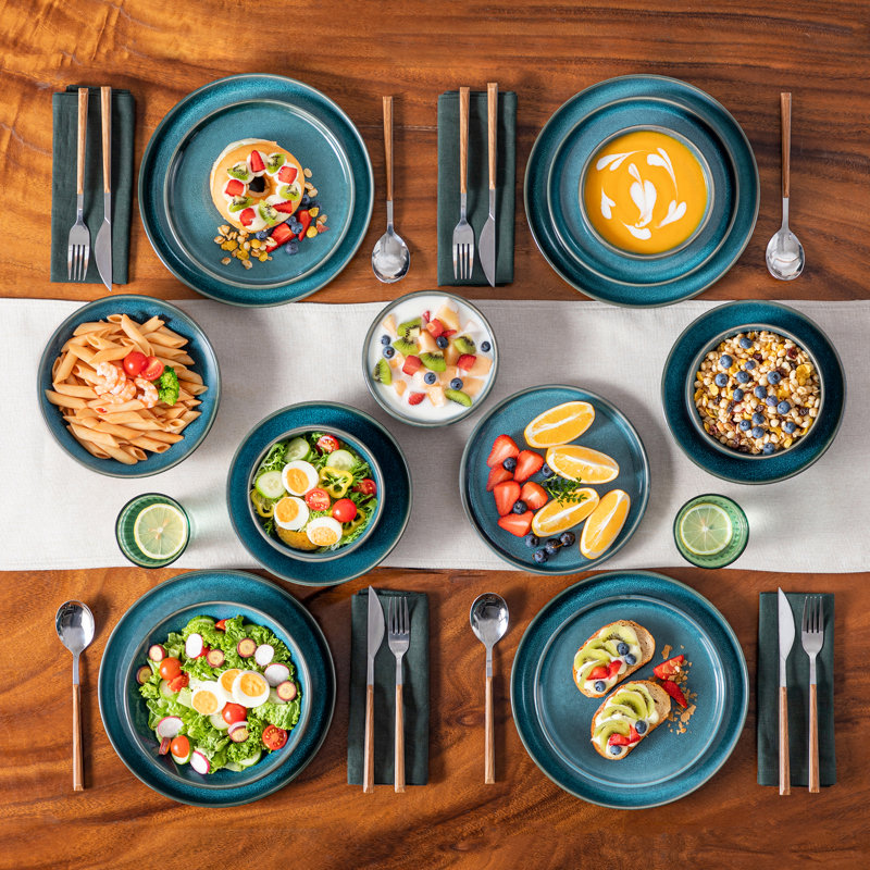 Piece Stoneware Dinnerware Set - Service for 4, Vega