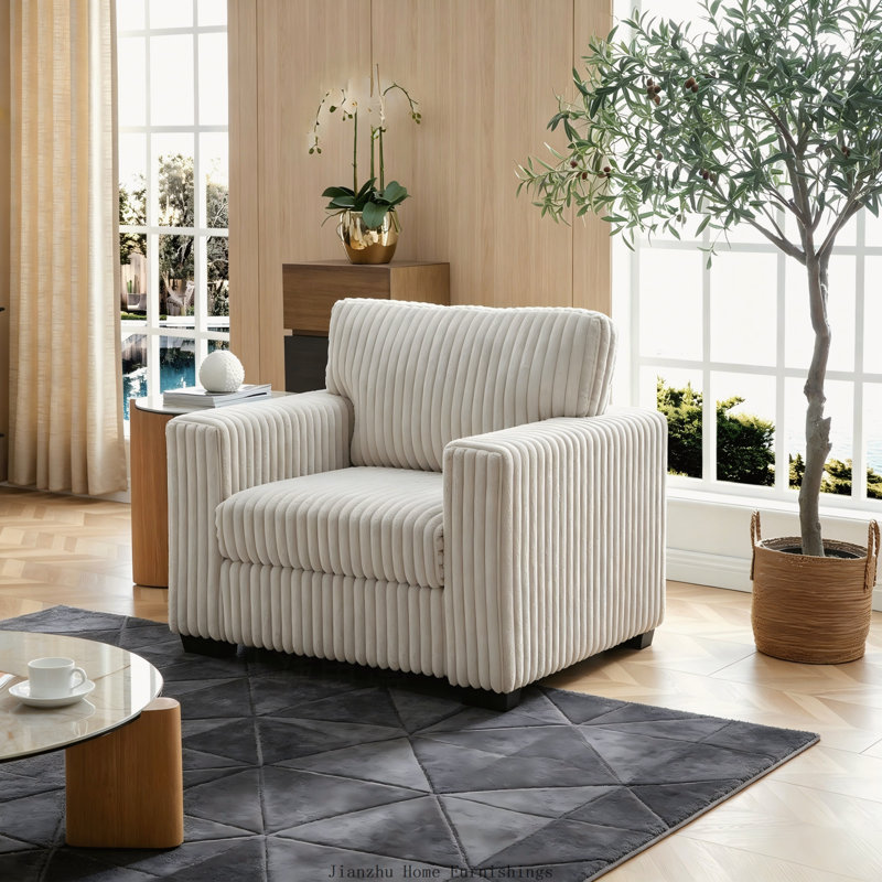 Chaise d'appoint Teddy, ivoire, Ivoire ivoire