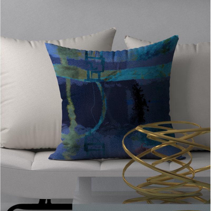 Abstract Throw Pillow, 20 po X 20 po