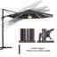 Parasol de patio en porte-à-faux octogonal Alissiya 11FT-1317237244
