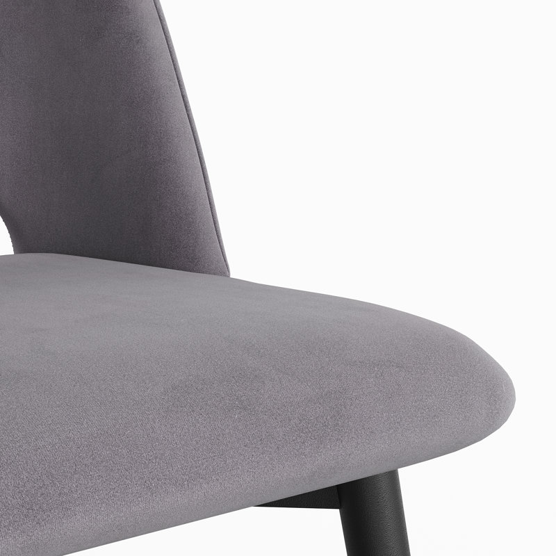 Chaise d'appoint en velours Alexavia, Platinum