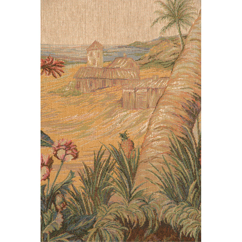 Loom Woven Cotton Blend Wall Hanging, 58" H x 78" W x 0.10" D