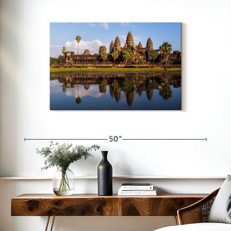 Adella Angkor Wat Reflection, 24" H x 36" W