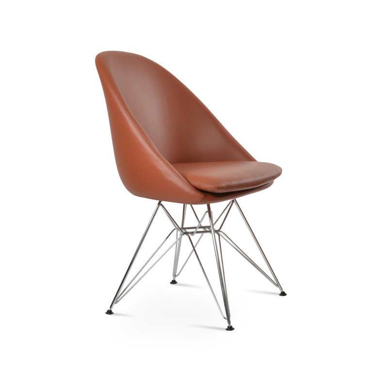 Avanos Tower Side Chair, Cinnamon, Gold