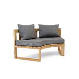 Circular Modular Outdoor Teak Bench