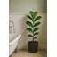 Robin Round Bucket Planter, Contemporary Concrete Effect, Round Indoor and Outdoor Plant Pot with Drainage Hole-1586262076-1586262051