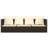 Ebern Designs Patio Lounge Bed With Cushions Poly Rattan-1289205342-1289205343